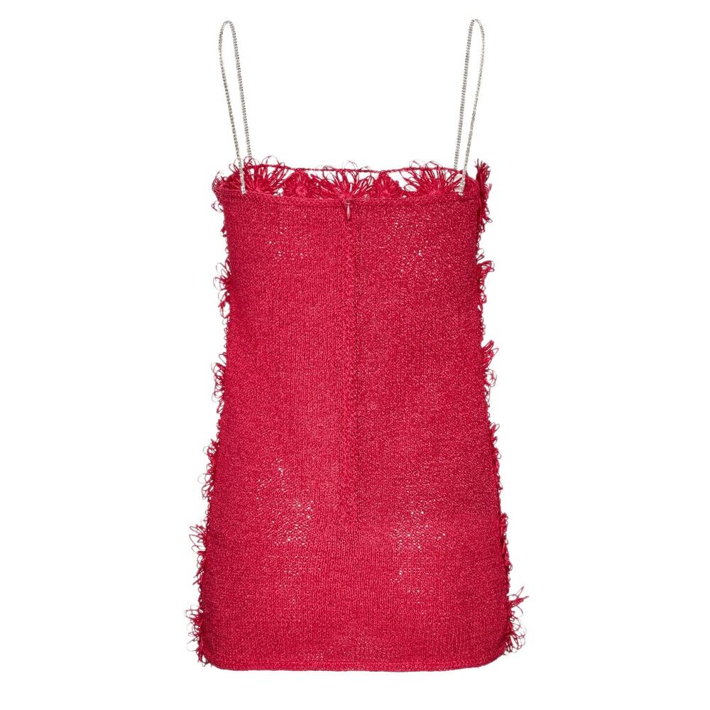 Magda Butrym Pink Crochet Flower Mini Shift Dress - Picture 3 of 16